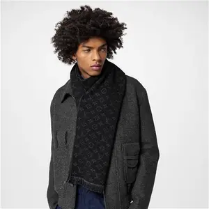 Louis Vuitton® - Monogram Classic Scarf - Wool - Black - Men - Luxury