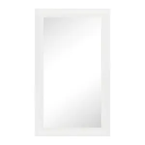 Abbeyville Framed Wall Mounted Accent Mirror White / 130.5cm H x 107.5cm W