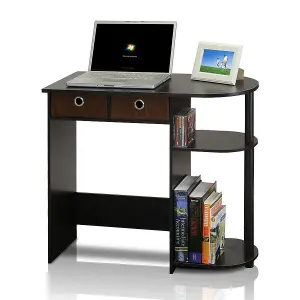 Furinno Go Green Home Laptop Notebook Computer Desk/Table, Espresso/Black/Brown