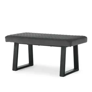 Isebrand Velvet Upholstered Bench Grey