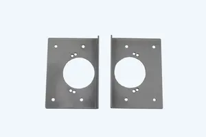 Windowparts Cabinet Hinge Repair Bracket - Grey - With Hole - 125565