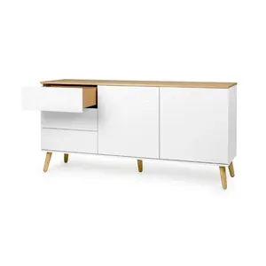 Dot 411.48cm Sideboard White/Oak