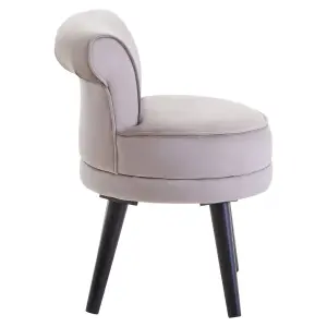 Interiors by Premier Mink Velvet Armchair, Built to Last lounge chair, Easy to Maintain Velvet Chair for Kids, Reliable Armchair