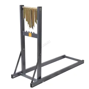 SwitZer Grey Sawhorse Log Holder for Chainsaw Fast Loading Adjustable 150kg Capacity