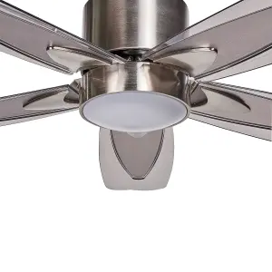 Ceiling Fan with Light Silver COYOTE