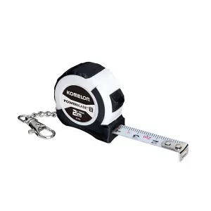 Komelon PowerBlade II Pocket Key Ring Tape 2m/6ft (Width 13mm)