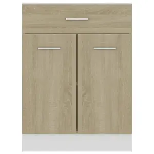 Berita Drawer Bottom Cabinet 60x46x81,5 cm Engineered Wood Sonoma Oak