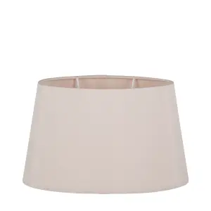 45cm Taupe Faux Silk Ellipse Tapered Shade