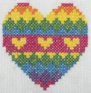 XSTITCH HEART - Counted Cross Stitch Kit: Heart - Trimits