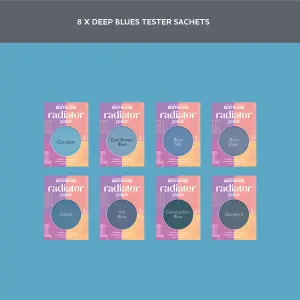 Rust-Oleum Blue Matt Radiator Paint Tester Samples - 10ml