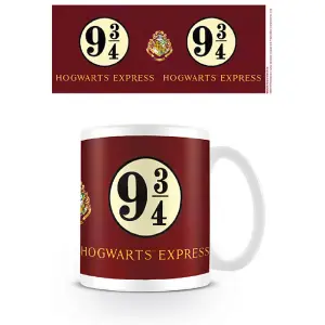 Harry Potter Platform 9 3/4 Mug Burgundy/Cream/Black (One Size)