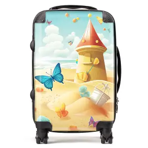 Butterflies On A Beach Holiday Suitcase - Cabin