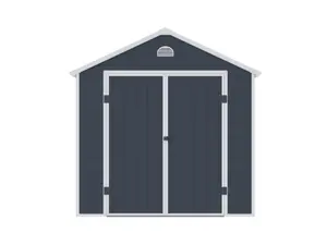 BillyOh Ashford Apex Plastic Garden Storage Shed Including Foundation Kit Grey - 8 x 6