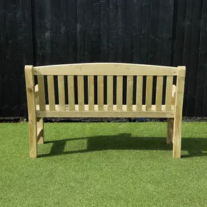 Waltons 3 Seater 5ft Garden Bench Pressure Treated Outdoor Seating