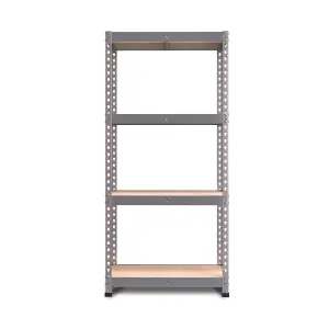 RB BOSS Garage Shelving Unit FastLok 4 Shelf MDF Galvanised Steel (H)1600mm (W)750mm (D)350mm