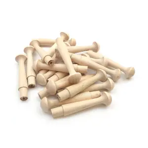 Oakcrafts - Birch Shaker Peg 3.5" - Pack of 20