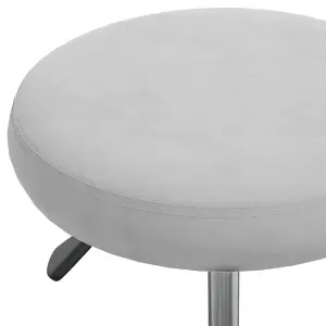 Berkfield Office Swivel Chair Light Grey Velvet