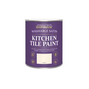 Rust-Oleum Hessian Satin Kitchen Wall tile & panelling paint, 750ml