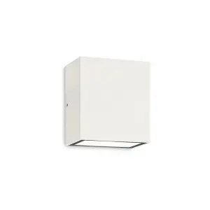 Luminosa Argo LED Outdoor Cubic Up & Down Wall Light White IP65, 3000K