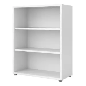 Prima Bookcase 2 Shelves in White