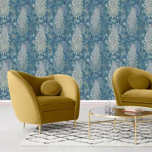 World of Wallpaper Peacock Wallpaper Emerald Green/Gold (274591)