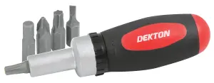 Dekton 37pc Stubby Ratchet Screwdriver And Bit Set