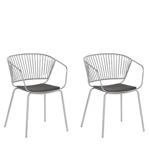 Boghos Dining Chair (Set of 2) Silver