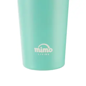 Interiors by Premier Turquoise 380ml Insulated Stainless Steel Travel Mug, Travel Mug with Lid, Thermal Travel Mug, Thermos Mug