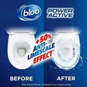 Bloo Power Active Toilet Rim Block Fresh Flower 150g x 3