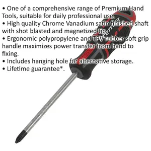 Ergonomic Premium Phillips Screwdriver with Magnetic Tip 100mm