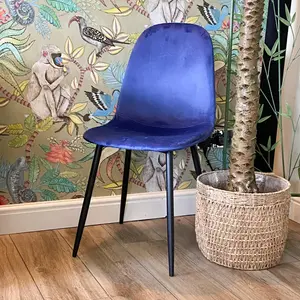 Fabela Upholstered Dining Chairs Blue