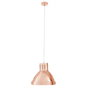 Interiors by Premier Jasper Metal and Copper Pendant Light