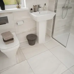 Johnson Tiles Haven Sand Grip Matt Stone effect Porcelain Wall & floor Tile Sample