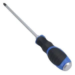 PH2 x 175mm Phillips Premium Screwdriver Magnetic Hardened Tip + Rubber Grip