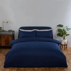 Plain Dyed Duvet Cover with Pillowcase Bedding Set