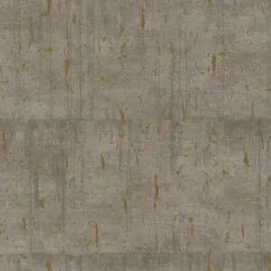 Galerie Earth Collection Brown Aged Concrete Metallic Texture Wallpaper Roll