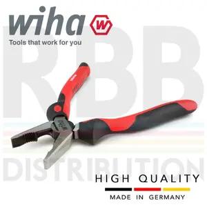 Wiha Combination Pliers Extra Long Cutting Edge 200mm 30978 5 Year Warranty