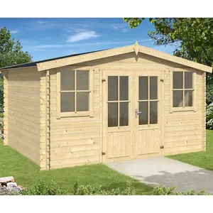 Lasita Osland Dallas Log Cabin - 3.76m x 2.92m - Traditional Summer House