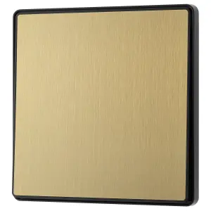 BG 20A 2 way 1 gang Light switch Screwless Satin Brass effect