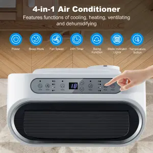 Costway 12000BTU  Air Conditioner 4-in-1 Portable Air Cooler Heating Fan & Dehumidifier