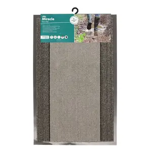 Miracle Barrier Doormat Grey / 0.65cm H x 60cm W x 90cm L