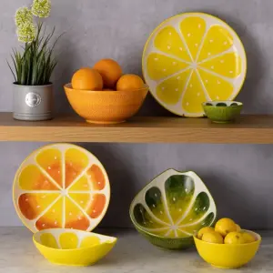 World Foods Lemon Oval Bowl 21cm