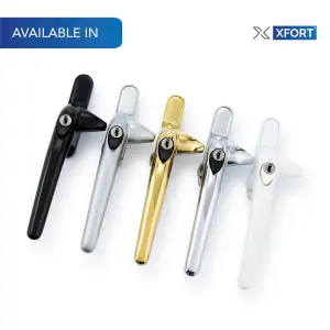 XFORT Cockspur Left Window Handle Installation Kit in Polished Brass