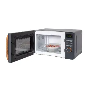 Russell Hobbs Scandi Microwave 17 Litre 700W Matt Grey Wood Effect Digital RHMD714G-N