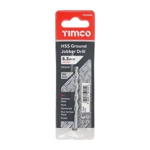 Timco - Ground Jobber Drills - HSS M2 (Size 6.5mm - 1 Each)