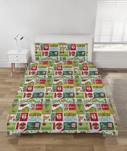 The Grinch 12 Days of Christmas Duvet Cover Set