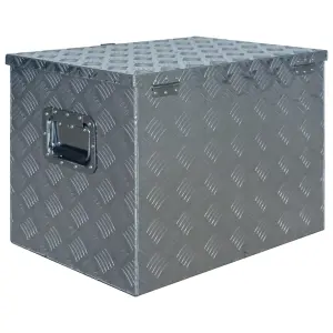 Berkfield Aluminium Box 610x430x455 mm Silver