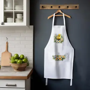 Purely Home Farm Animals & Flowers Chick Apron - Floral Gifts for Her - Cooking & Baking