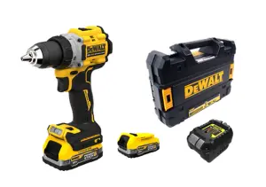 Dewalt DCD805E2T 18v XR Brushless Powerstack Combi Hammer Drill + 2 x Batteries