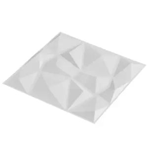 Art Deco 3D Square Diamond Wall Tile 50cm x 50cm (Pack of 6)